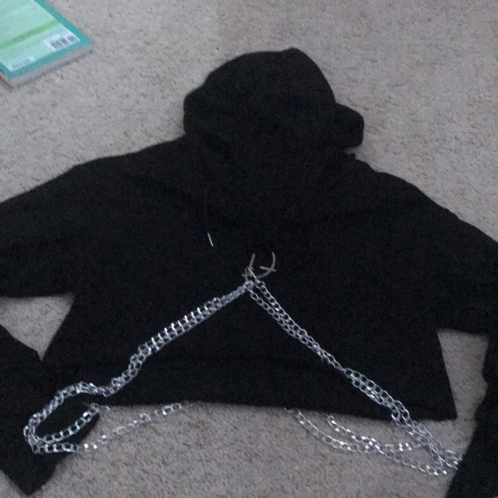 black hoodie